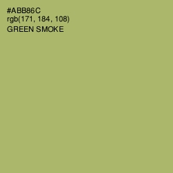 #ABB86C - Green Smoke Color Image