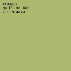 #ABB86D - Green Smoke Color Image