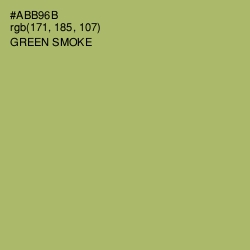 #ABB96B - Green Smoke Color Image