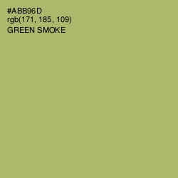 #ABB96D - Green Smoke Color Image