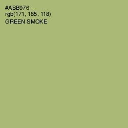 #ABB976 - Green Smoke Color Image