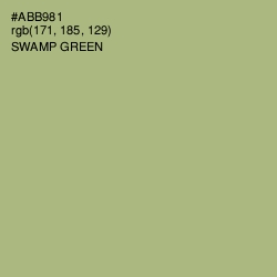 #ABB981 - Swamp Green Color Image