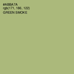 #ABBA7A - Green Smoke Color Image