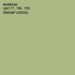 #ABBA85 - Swamp Green Color Image