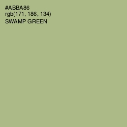 #ABBA86 - Swamp Green Color Image