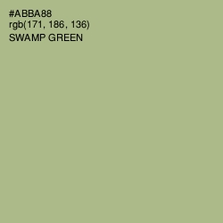 #ABBA88 - Swamp Green Color Image