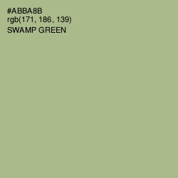 #ABBA8B - Swamp Green Color Image