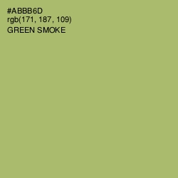 #ABBB6D - Green Smoke Color Image