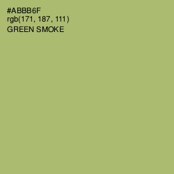 #ABBB6F - Green Smoke Color Image