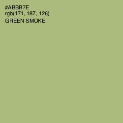 #ABBB7E - Green Smoke Color Image