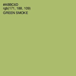 #ABBC6D - Green Smoke Color Image
