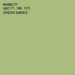 #ABBC7F - Green Smoke Color Image