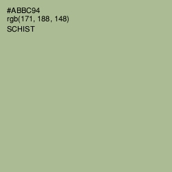 #ABBC94 - Schist Color Image