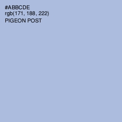 #ABBCDE - Pigeon Post Color Image