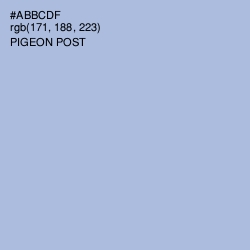 #ABBCDF - Pigeon Post Color Image