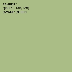 #ABBD87 - Swamp Green Color Image