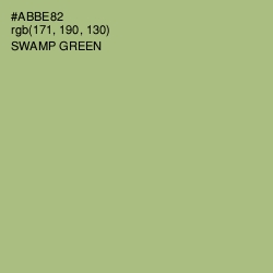 #ABBE82 - Swamp Green Color Image