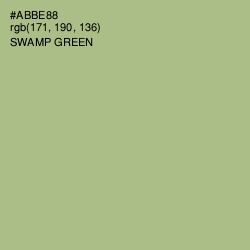 #ABBE88 - Swamp Green Color Image