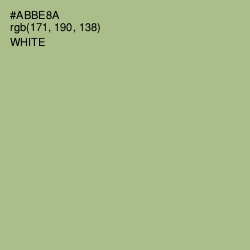 #ABBE8A - Swamp Green Color Image