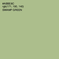 #ABBE8C - Swamp Green Color Image