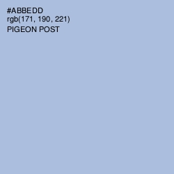 #ABBEDD - Pigeon Post Color Image