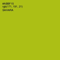 #ABBF15 - Sahara Color Image