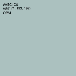 #ABC1C0 - Opal Color Image