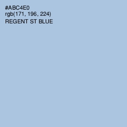 #ABC4E0 - Regent St Blue Color Image