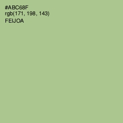 #ABC68F - Feijoa Color Image