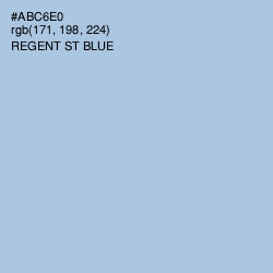 #ABC6E0 - Regent St Blue Color Image