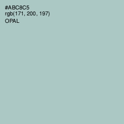 #ABC8C5 - Opal Color Image