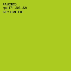 #ABCB20 - Key Lime Pie Color Image