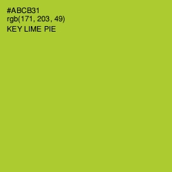 #ABCB31 - Key Lime Pie Color Image