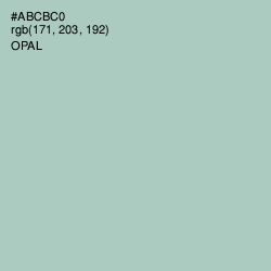 #ABCBC0 - Opal Color Image