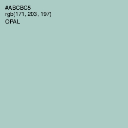 #ABCBC5 - Opal Color Image