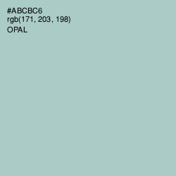 #ABCBC6 - Opal Color Image