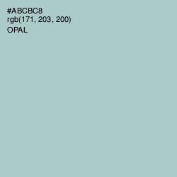 #ABCBC8 - Opal Color Image