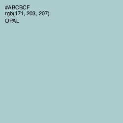 #ABCBCF - Opal Color Image