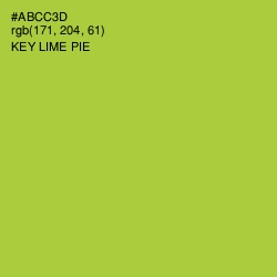 #ABCC3D - Key Lime Pie Color Image