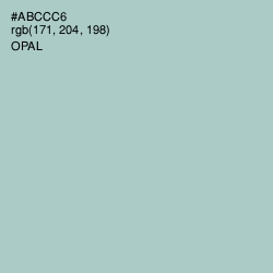 #ABCCC6 - Opal Color Image