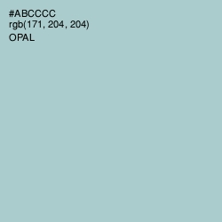 #ABCCCC - Opal Color Image