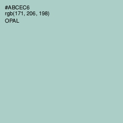 #ABCEC6 - Opal Color Image