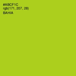 #ABCF1C - Bahia Color Image