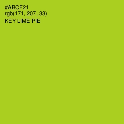 #ABCF21 - Key Lime Pie Color Image