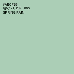 #ABCFB6 - Spring Rain Color Image