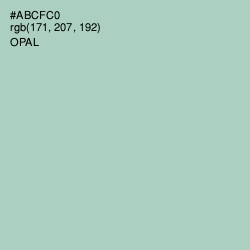 #ABCFC0 - Opal Color Image