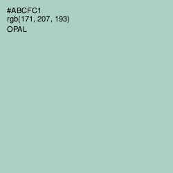 #ABCFC1 - Opal Color Image