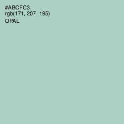 #ABCFC3 - Opal Color Image