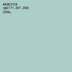 #ABCFC8 - Opal Color Image