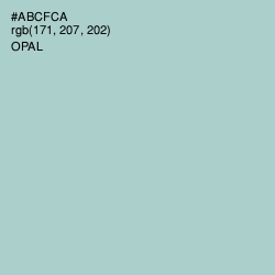 #ABCFCA - Opal Color Image